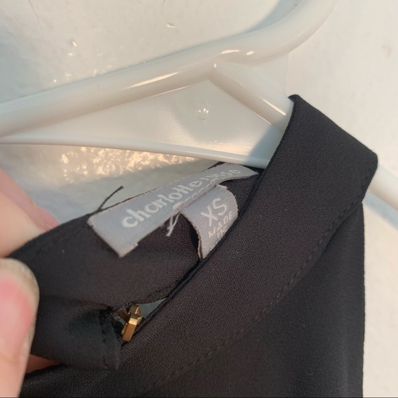 Charlotte Russe Chain Back Tank Top Black Gold - Picture 5 of 9